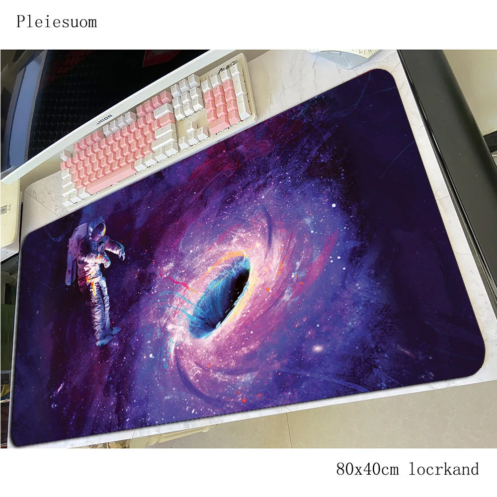 الخيال العلمي رائد الفضاء ماوس ألعاب عيد ميلاد 800x400 مللي متر لوحة ماوس الألعاب الاستبداد دفتر ملحقات الكمبيوتر بادماوس مريح حصيرة