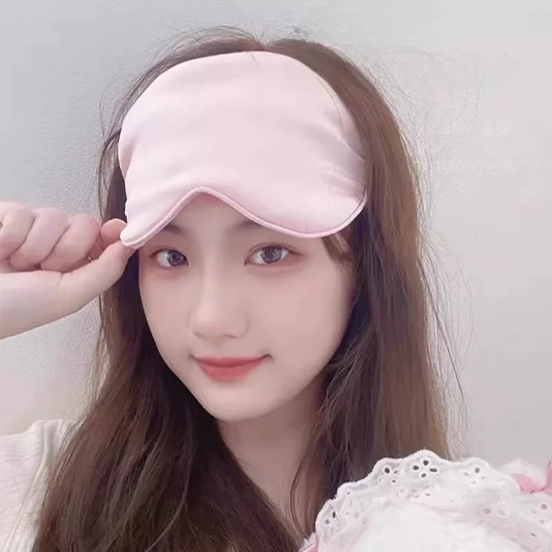 シルク睡眠アイマスク-遮光-男女兼用-目の保護-ストレス緩和-アイス圧迫感覚-睡眠補助