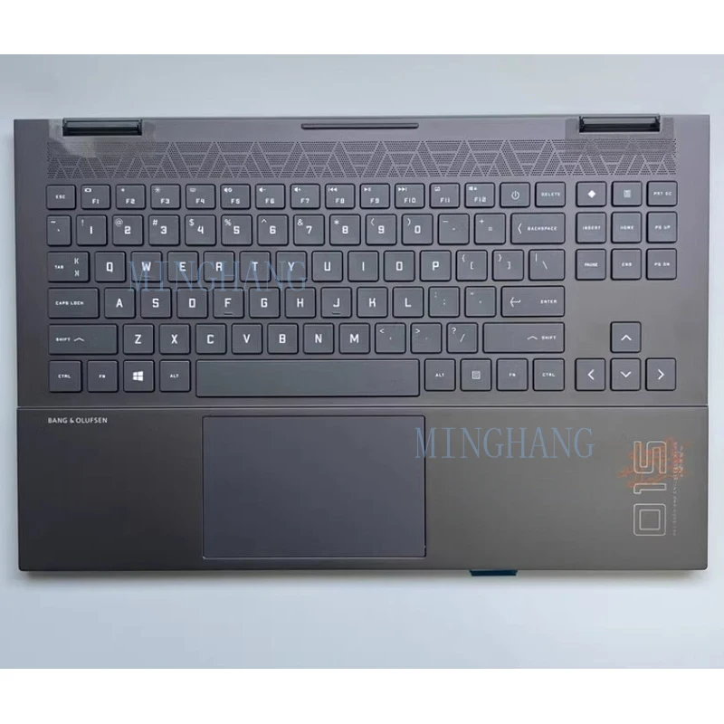 M   FOR HP OMEN 6 15-EK 15-EN Palmrest Upper Case Backlit Keyboard M00666-001