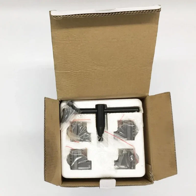 SANOU-K12-100 de mandrin de tour 100mm 4 en effet, pièces de tour à 4 mâchoires, métal à centrage automatique trempé pour mandrin CNC 1 jeu de travail de calcul de fraisage