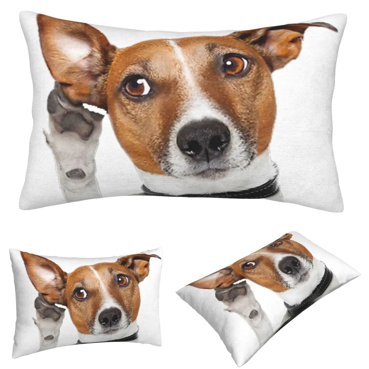 

Джек-рассел-терьер, собака, забавная прямоугольная наволочка, чехол для подушки, декор, кровать для спальни, домашний комфорт, декоративная подушка