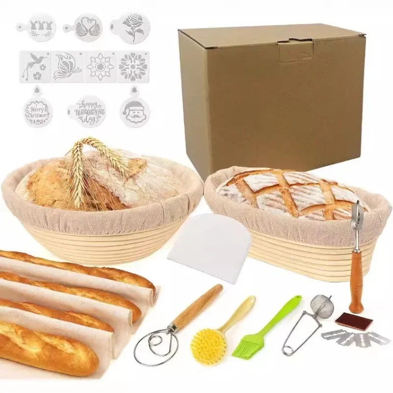 

Sourdough Starter Kit Professional Bread Cookie Pizza Baking Tools Pastry Scraper Dough Slicing Knife For Home DIY Baking Kit