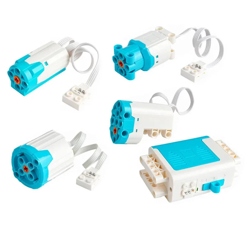 Servomotores MOC M/XL/L, tecnología, piezas de ladrillos, funciones de potencia, educación, bloques de construcción PF, Juguetes DIY, rompecabezas, accesorios RC