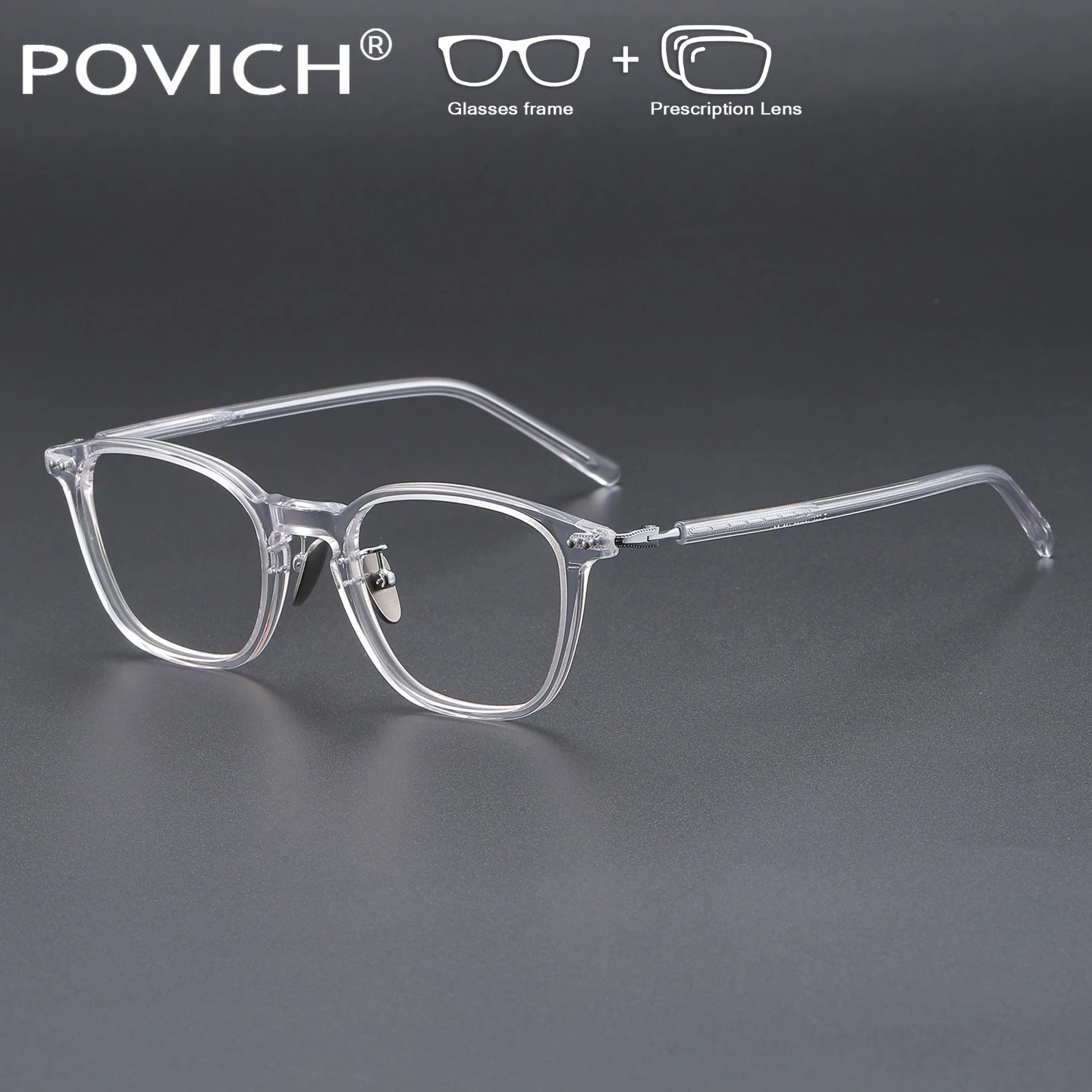 

Прогрессивные очки по рецепту POVICH, фотохромные оптические линзы для коррекции близорукости, женские круглые очки в ацетатной оправе