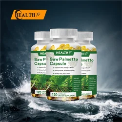 HEALTH Saw Palmetto + Biotin Advanced 2-in-1 Combo for Hair Growth. Vegan Capsules Supplement with Natural Saw Palmetto Extract