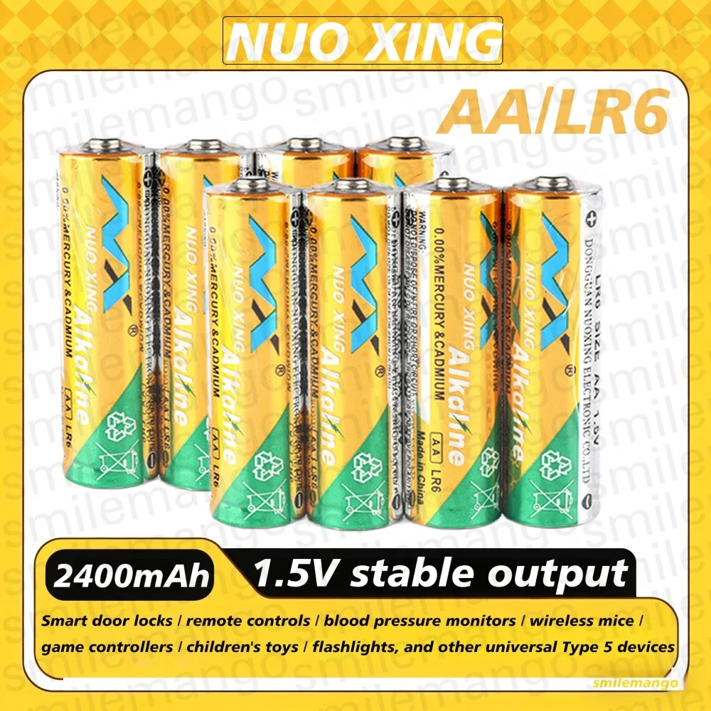 NUO XING AA LR6 1.5V Alkaline Batteries 4-32Pcs Leakproof Long Lasting Compatible AM3 MN1500 E91 for Toys Remote Control