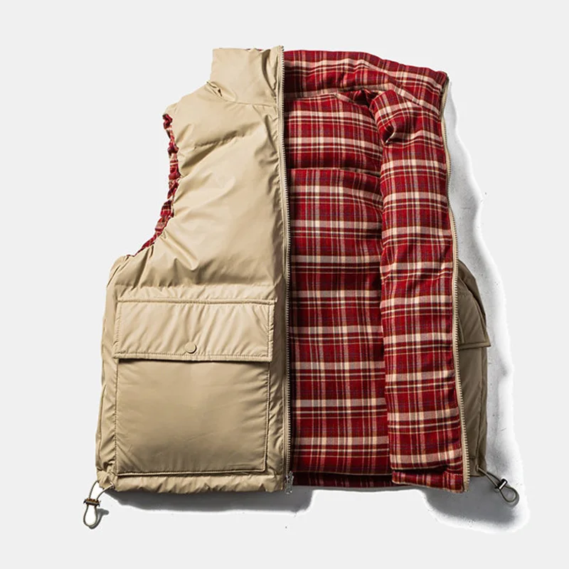 الشتاء مزدوجة الوجهين يمكن ارتداؤها الجلود منقوشة سترة الرجال النساء الشارع الشهير فضفاض السببية الدافئة القطن سترة مبطنة معطف سترات سترات