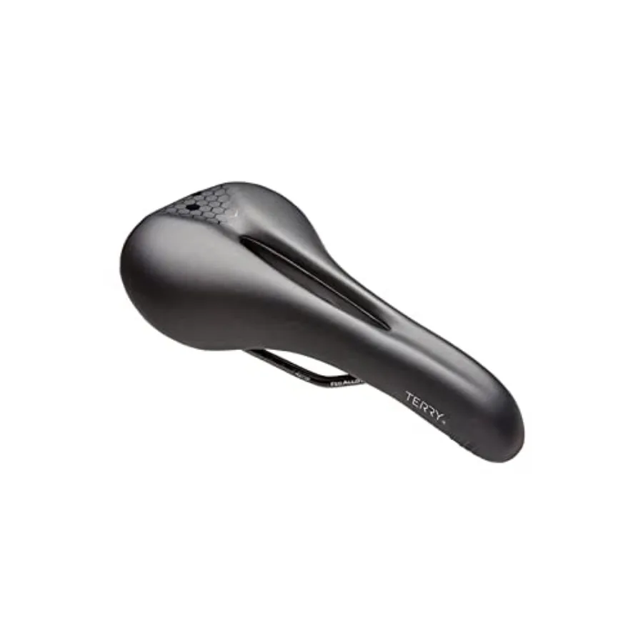 

Terry Fly Cromoly Gel Bicycle Saddle - Bicycle Seat for Men - Flexible and Comfortable - Thin Gel Layer - Dura-Tek Cover - Blac