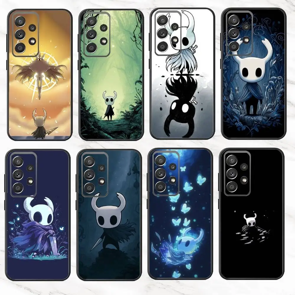

H-Hollow K-Knight Game Phone Case For Samsung S25,S24,S21,S22,S23,S30,Ultra,S20,Plus,Fe,Note,10,9,5G Black Cover