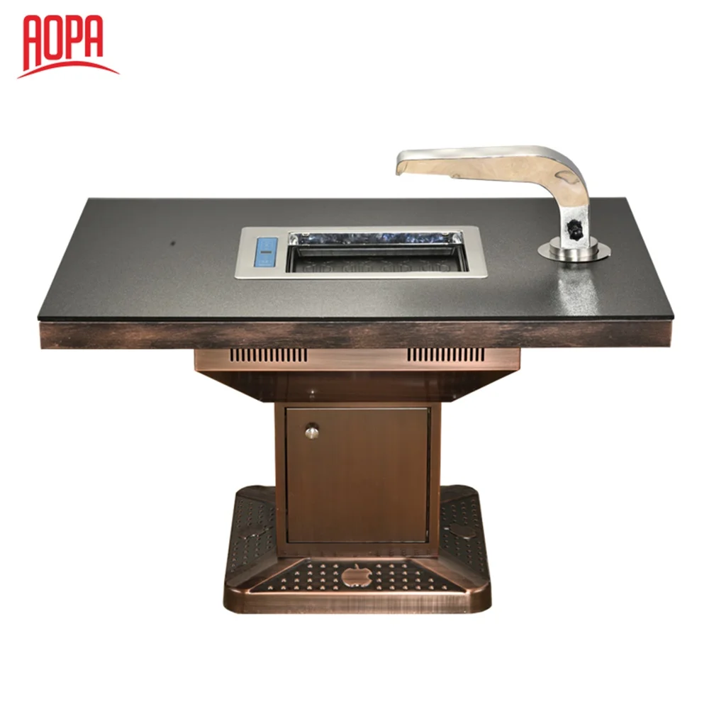 

AOPA Korean Healthy Smokeless Table Top Korean Bbq Grill Table