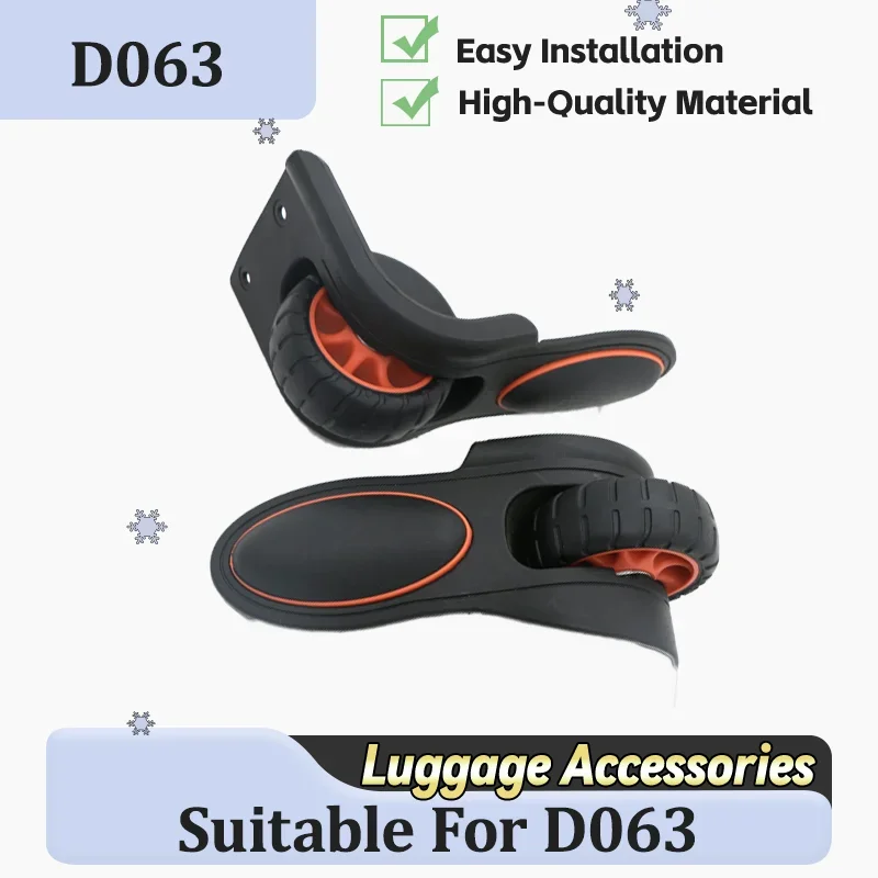 For D063 Universal Suitcase Wheels 360° Rotation TPU Mute Heavy Duty Travel Luggage Repair Accessories