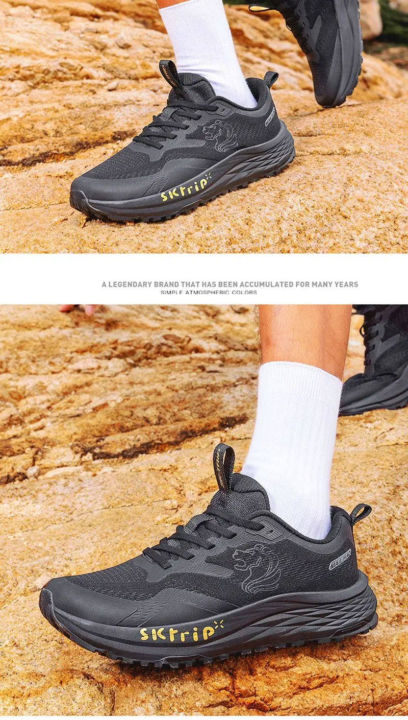 

Pop 2025 Outdoor Carbon Plate Running Shoes Men's Wide Sole Big Toe Walking Running Shoes (Adult)