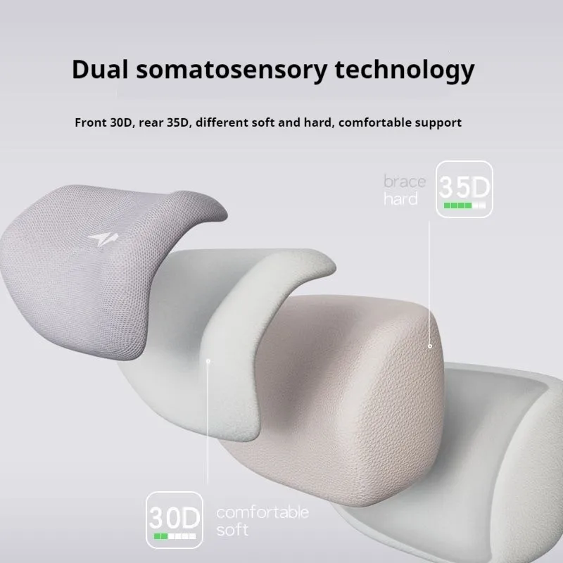Immagine 5: Cuscino per il collo della sedia, cuscino ergonomico per poggiatesta della sedia, universale, traspirante, durevole, per accessori per sedie da ufficio e computer