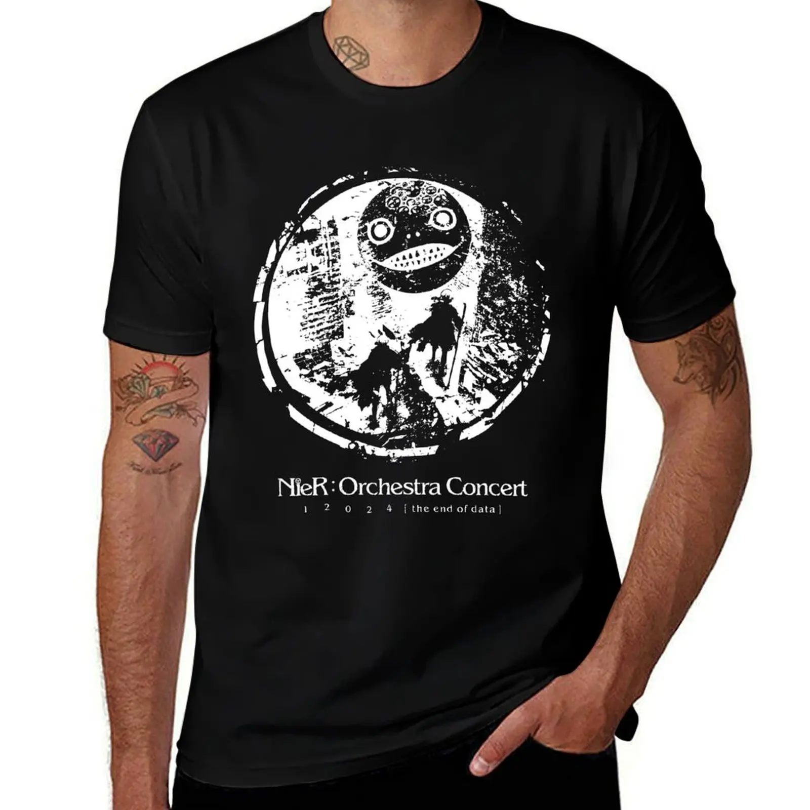 

T-Shirt design Emil shirt personalised & 9S NieR mask - shirt cotton / man Orchestra Concert t 2B Yoko Taro t