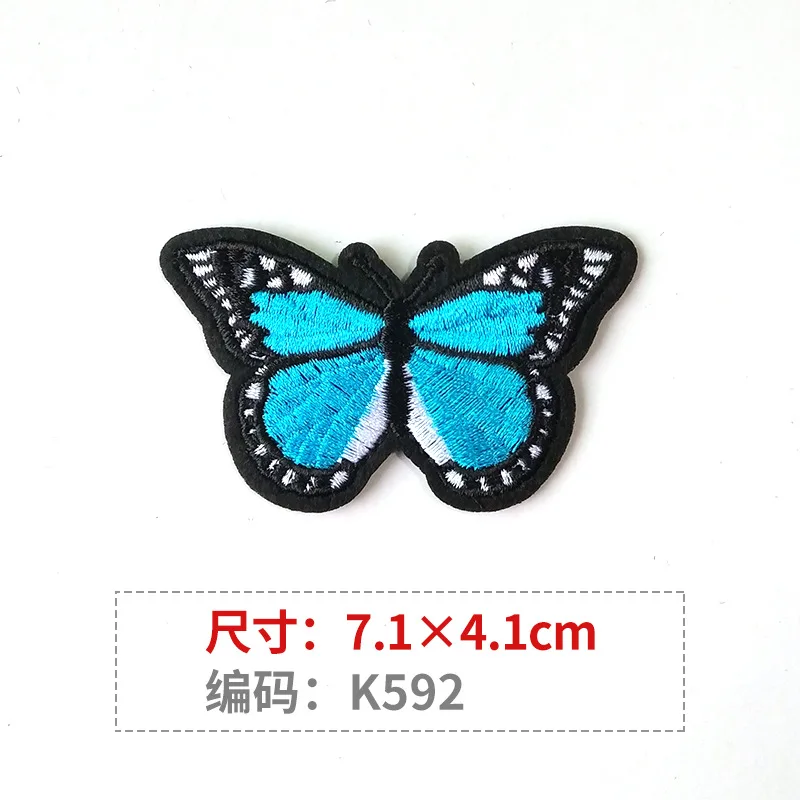 37 Color Butterfly Embroidery Patches for Clothing Patch Iron on Patches for Children\'s Clothes Sports Shoes Patch Embroidered