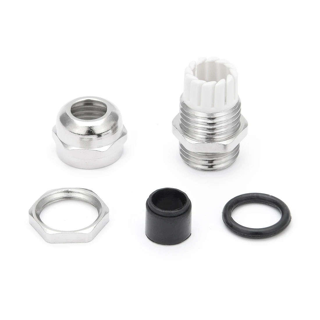 10Pcs Metal Cable Gland PG7 Waterproof Nickel Plated Copper Cable Glands Joints Adjustable Wire Connector for 3-6.5mm Dia Cable