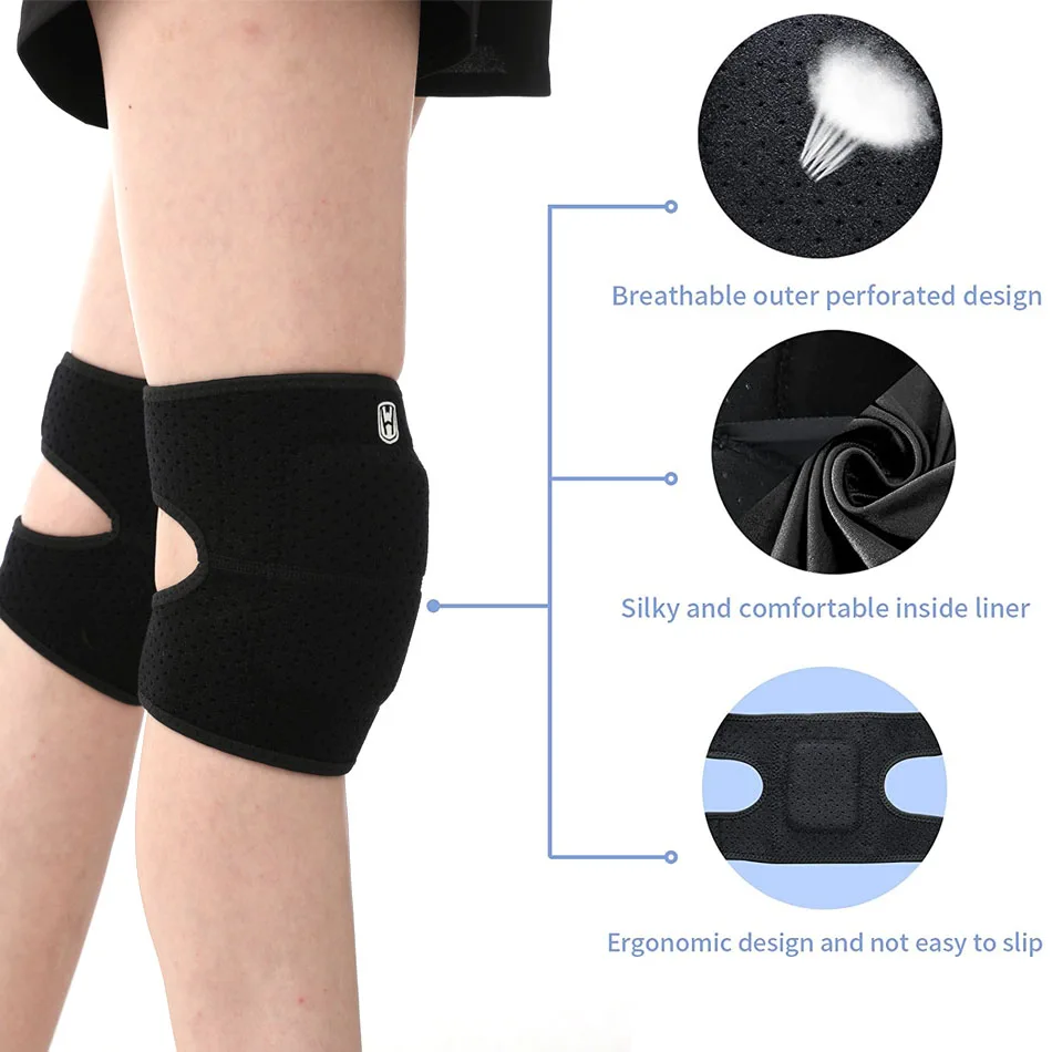 WorthWhile EVA Knee Pads for Dancing Volleyball Yoga Women Kids Men Kneepad Patella Brace Support Fitness Protector Work Gear