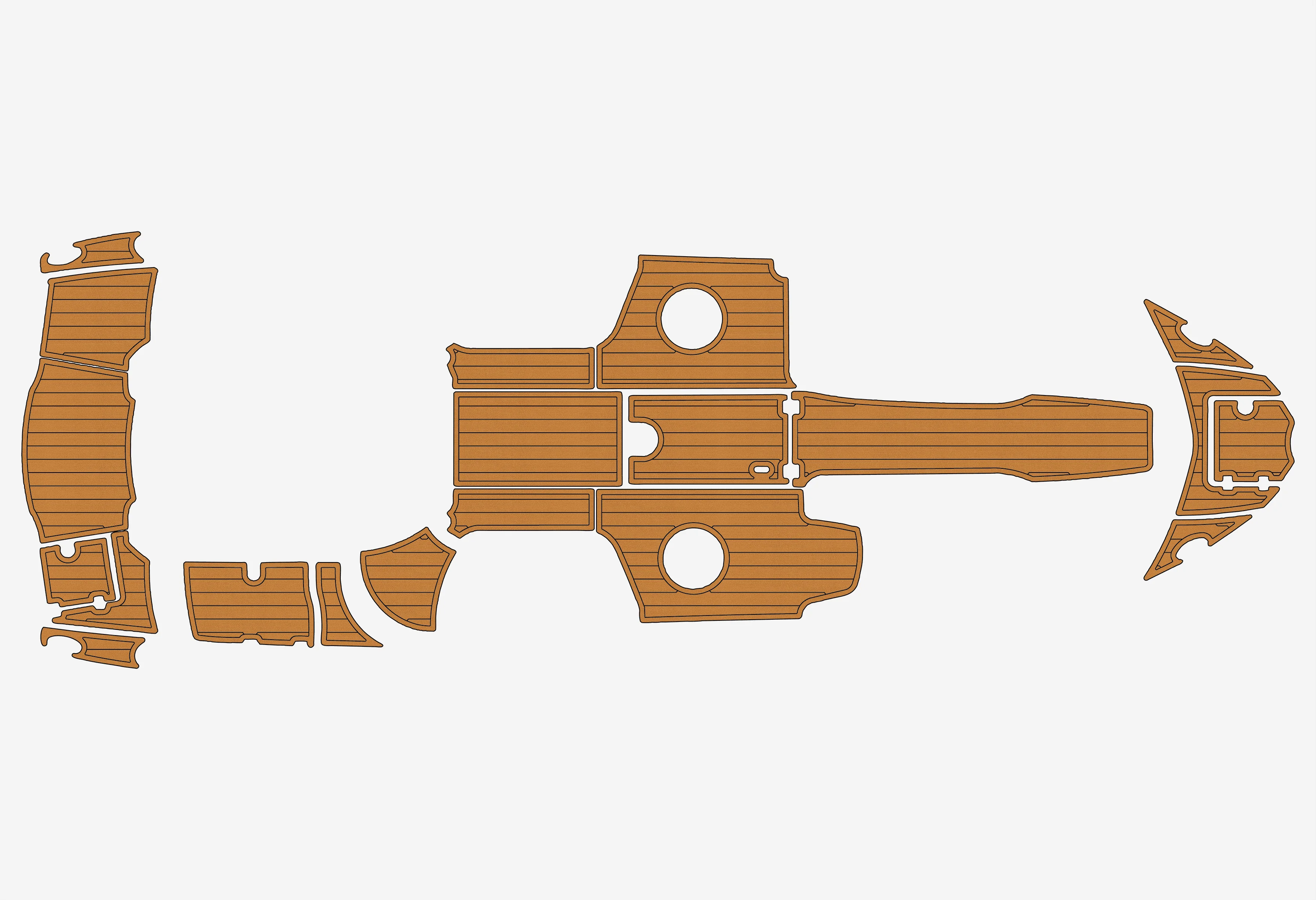 

Нескользящий коврик из морского искусственного тикового EVA-2018-2019 Chaparral 246, самоклеящаяся подкладка для серфинга 1/4 дюйма (6 мм), палуба для лодки для кокпита и палубы