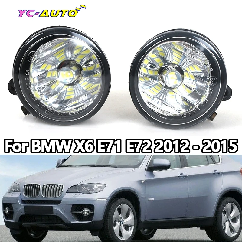 

63177311351 63177311352 For BMW X6 E71 E72 2012-2015 LED Front Fog Lamp Fog Light Daytime Running Lamp Car Accessories With Bulb