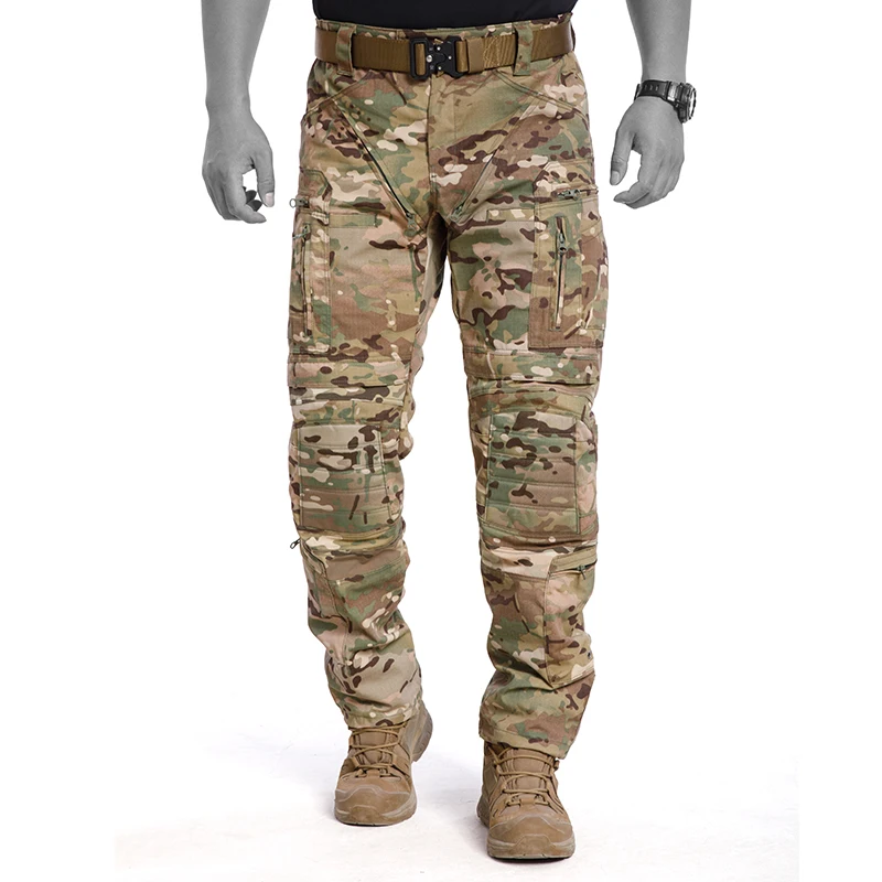 Multi-pocket Tactical Cargo Pants Men Outdoor Sports Multicam Camo Combat Training Uniform Work Trousers Hiking Hunting Pants