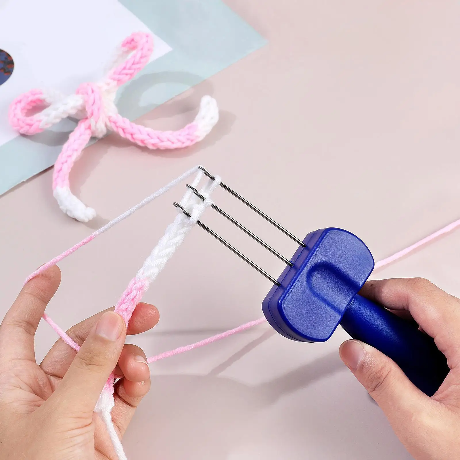 3 Latch Knitting Yarn Maker Hook Set Robust Edge Crochet Tool DIY Weaving for Knitting and Crochet Supplies