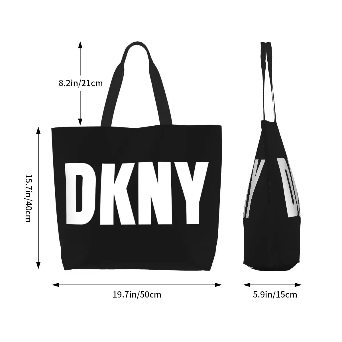 Fashion DKNYs Grocery Bag Large Capacity Reusable Stuff For Female Stylish Tote Bags Large