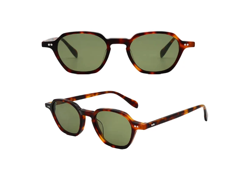 ChicOptix Retro Klassische Mode Frauen Sonnenbrille Männer Marke Designer Hohe Qualität Acetat Sonnenbrille UV400 Metall Scharnier Nylon Objektiv – Detail 12