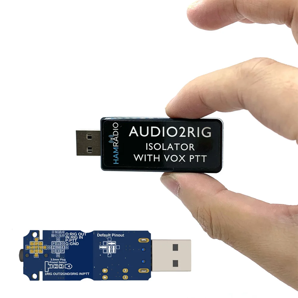 AUDIO2RIG USB-разъем для звуковой карты, изолятор, поддержка VOX PTT, радиоразъем, адаптер звуковой карты для KENWOOD YAESU ICOM