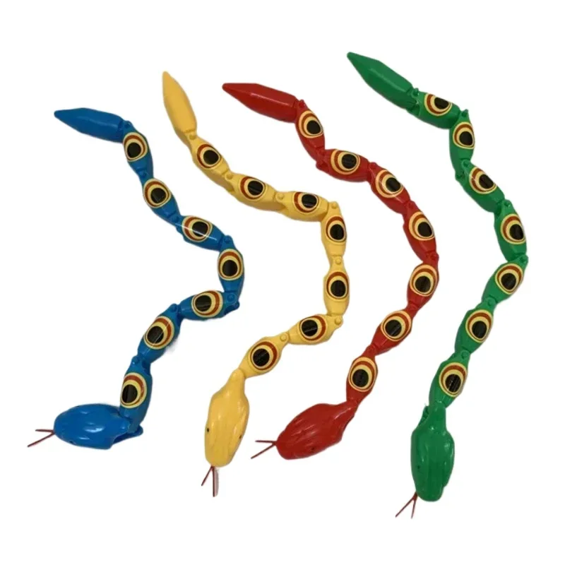 30cm Realistic Jointed Snake Toy 4 Colors Adults Kids Prank Props Fun Fake Snake Model Party April Fools Day Horror Tricky Toys