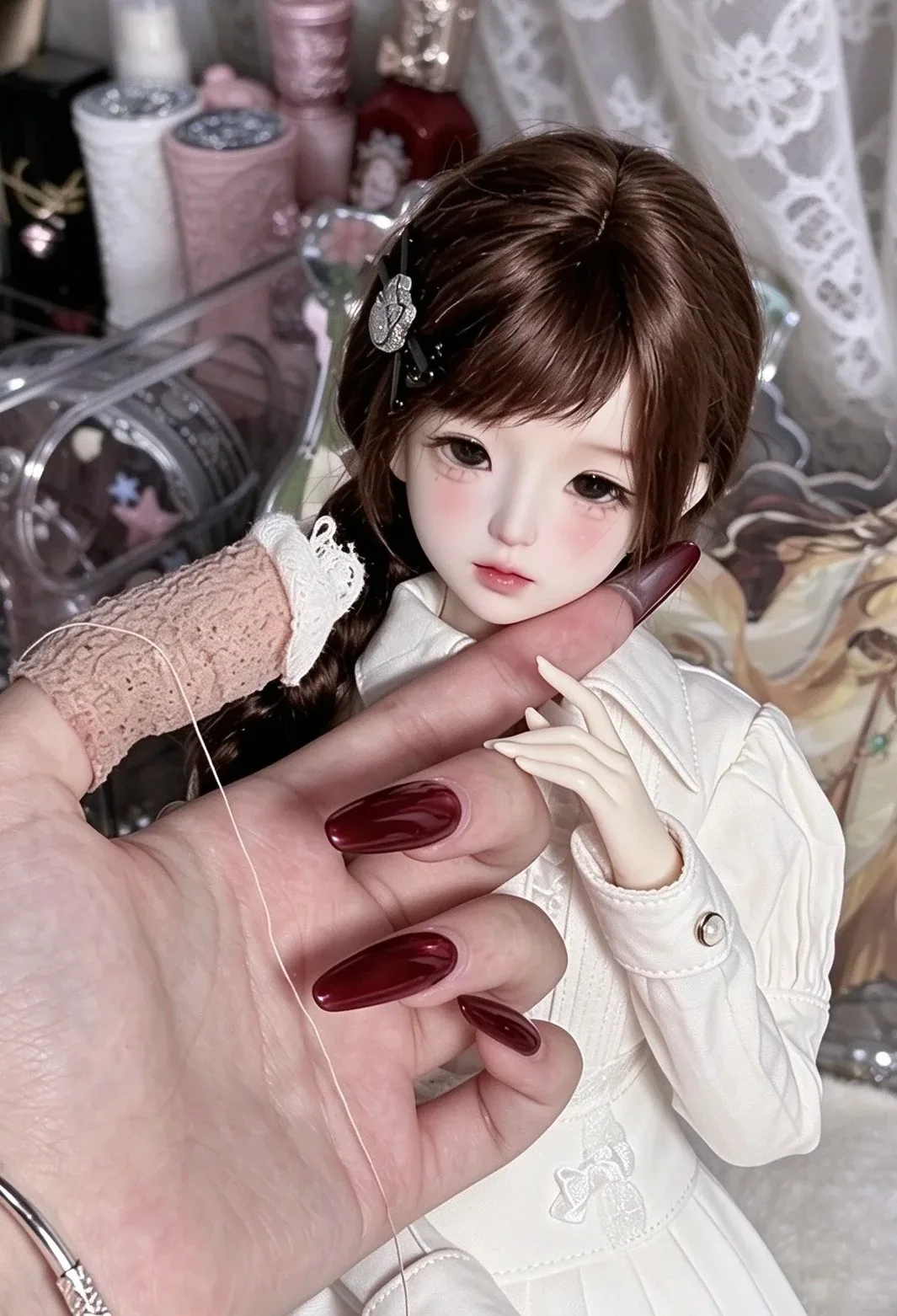 Nouvelle poupée BJD Baby 1/4, fille Dingxiang, mignonne et amusante, jouet avec corps articulé en résine, dessert et vin en option, livraison gratuite.