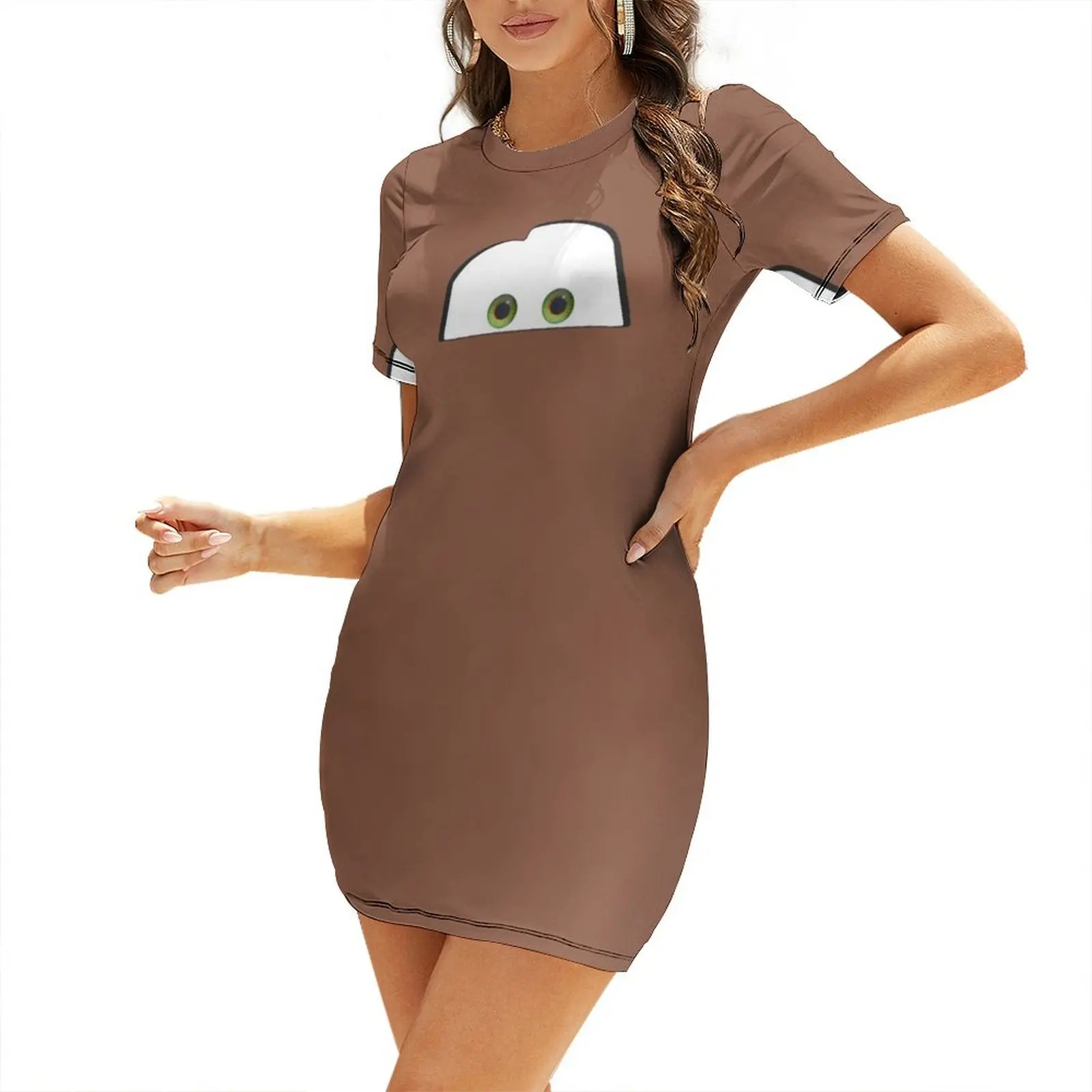 

Tow Mater Eyes Short Sleeved Dress Aesthetic clothing prom dresses dress dresses