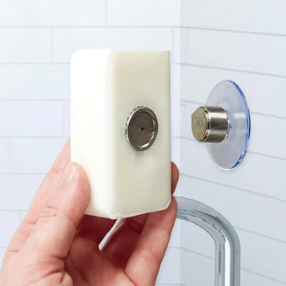 Magnetic Soap Holder Wall Mounted Magnet Bathroom Magnetic Soap Holder Bathroom Soap Storage Rack Fast Drying Soaps Holder