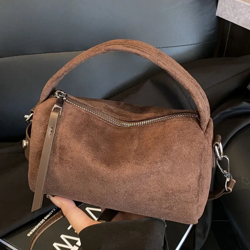 

Модные ретро-мини-сумки через плечо из искусственной кожи для женщин, сумка-ведро кроссбоди, зима 2026, дизайнерские люксовые сумочки