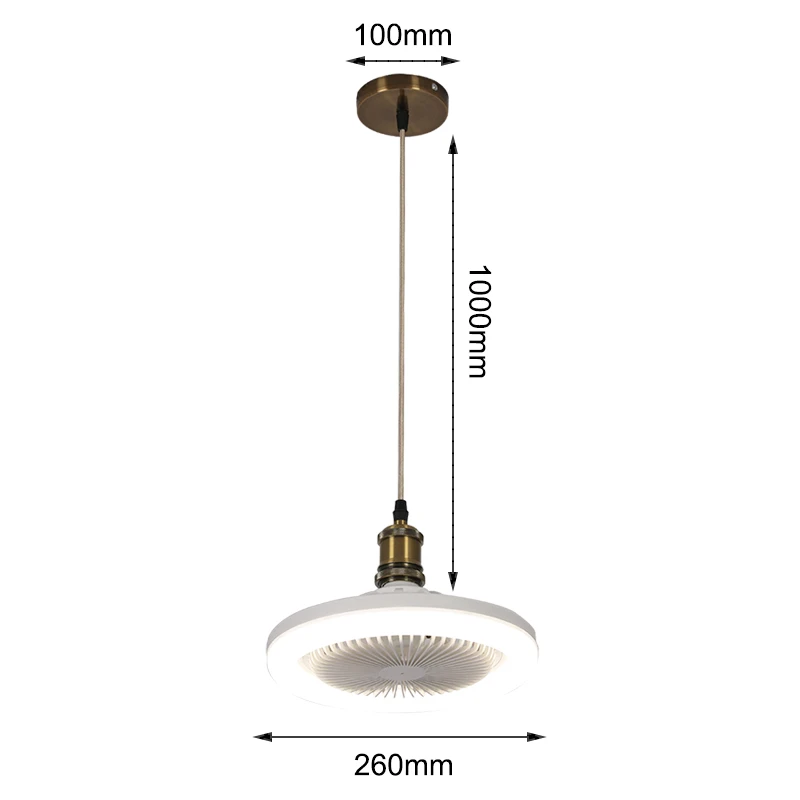 LED Ceiling Fan Light 30W Multi-function Modern Lamp Bedroom Balcony Kitchen Ceiling Lights with Fan AC85-265V Ventilator Lamp