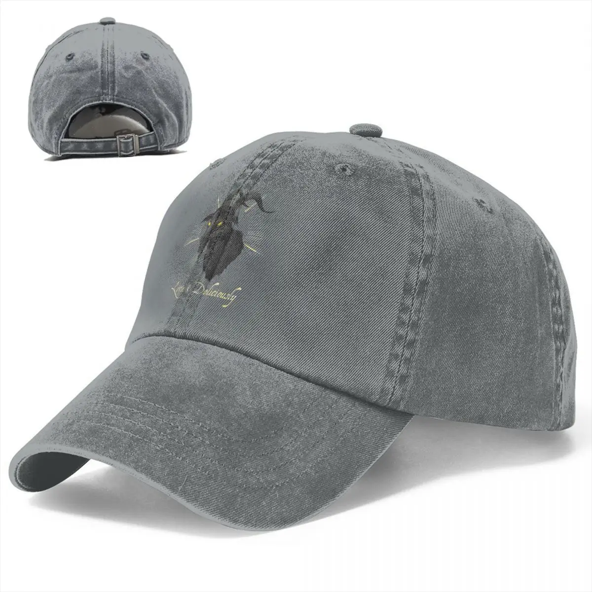 Black Phillip Live Deliciously Baseball Cap Men Cowboy Hats Women Visor Protection Snapback Baphomet Satan Lucifer Caps