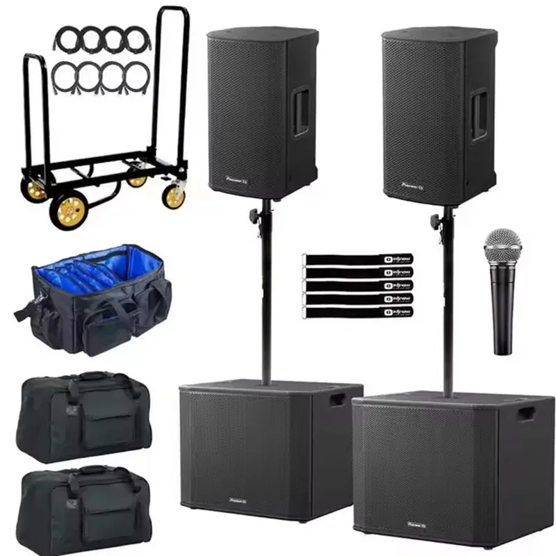 

New Stock DJ XPRS102 Active Powered Professional 10-Inch Speakers with 18-Inch Subwoofer Duo Pack