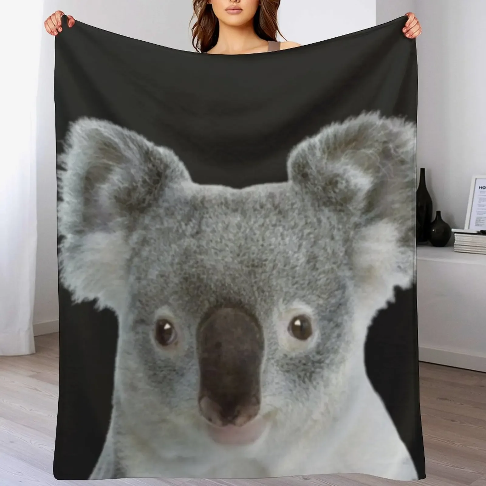 koala Throw Blanket Durable Warm Blanket for Daily Home Use