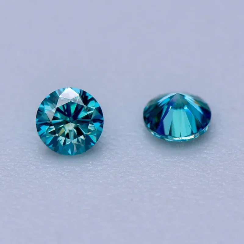 Piedras de moissanita de varios colores, forma redonda, tamaños pequeños, 3,0-4,5mm, VVS1, probador de diamantes de laboratorio para hacer joyería Diy
