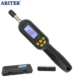 Digital Torque Screwdriver Set, High Precision Hand Tools, 10 Bits, Professional, 0.3-6N.m, 1/4