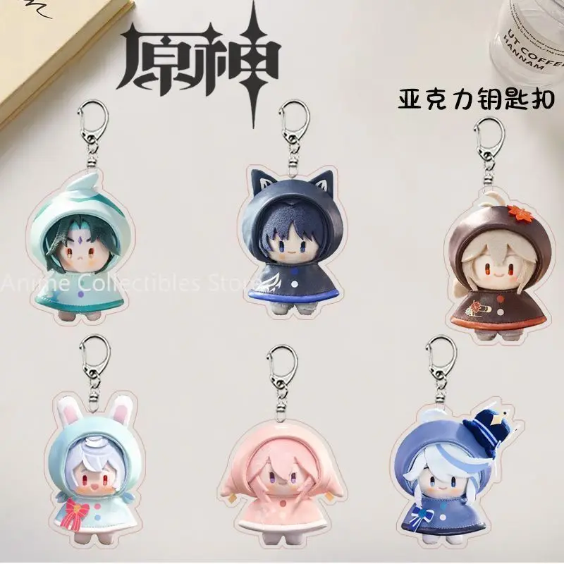 

Anime Genshin Impact Furina Wanderer Cosplay Key Chain Cute Bag Backpack Pendant Acrylic Keychains Accessories Key Ring Jewelry