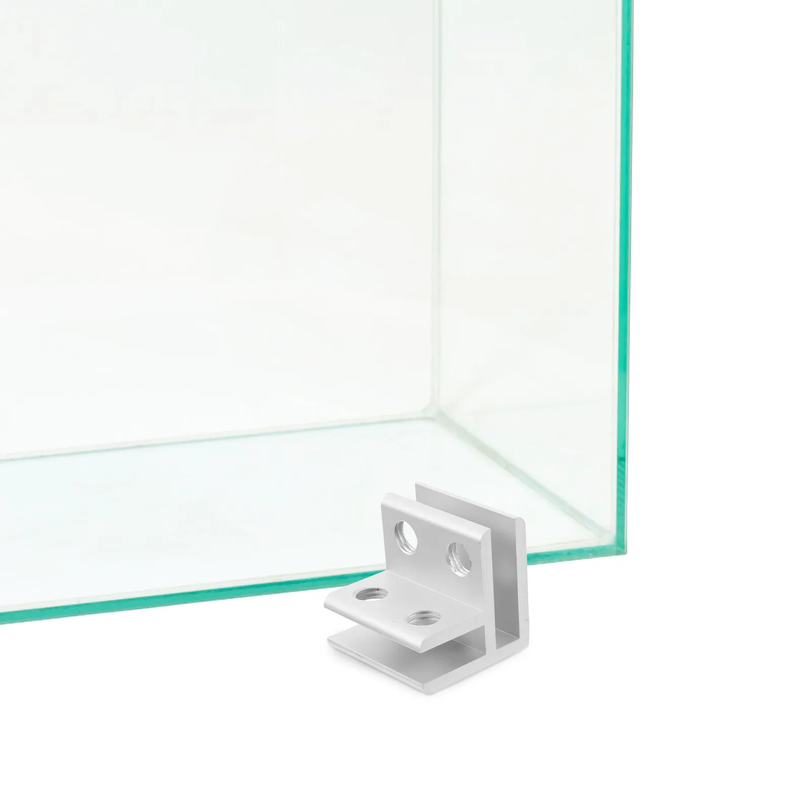 1Set Glass Fixing Clamp Aluminium Alloy Holder for 5-8Mm Thickness Fish Tank Planting Box and Aquarium Glass Shelf Brackets