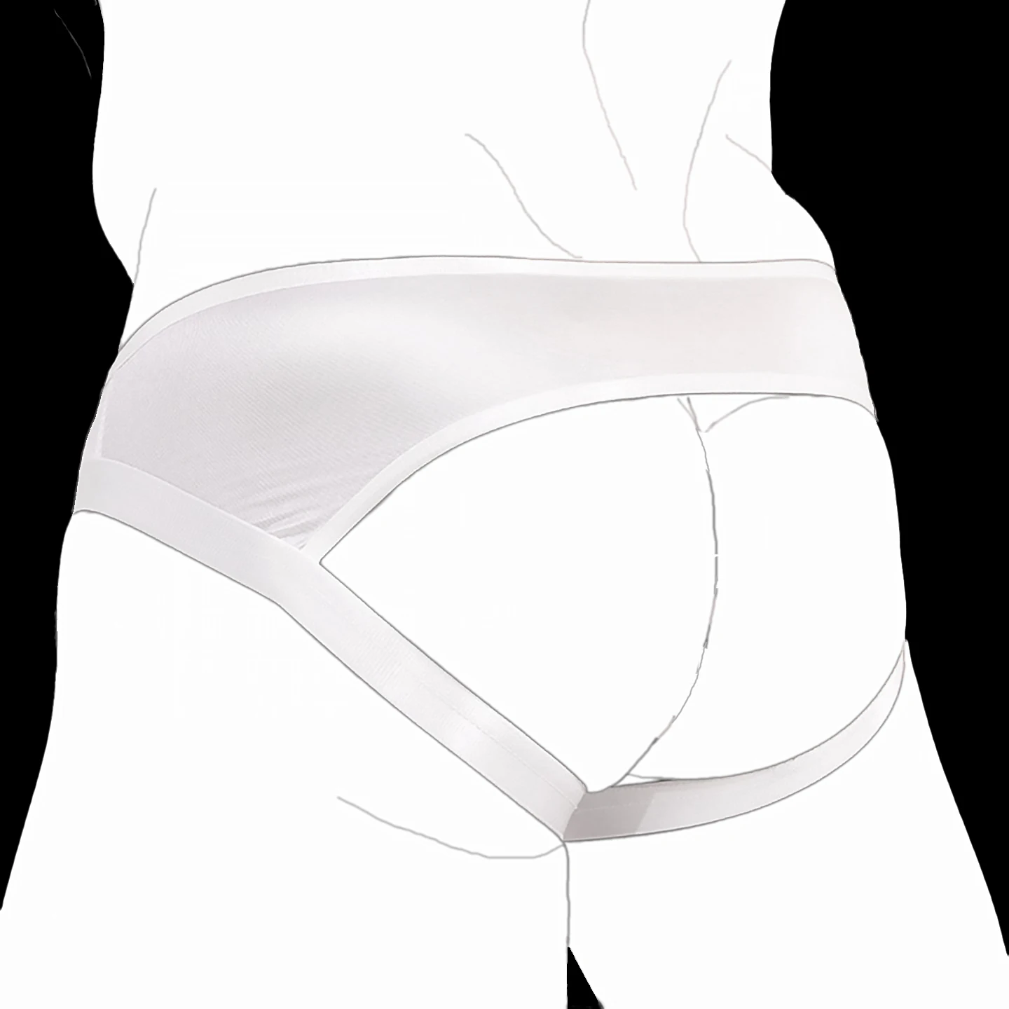 

Mens Sexy Sports Low Waist Thong Silky Breathable Backless Underwear Jockstrap Gay Tanga Hielo Hombre Tangas Masculinass Panties