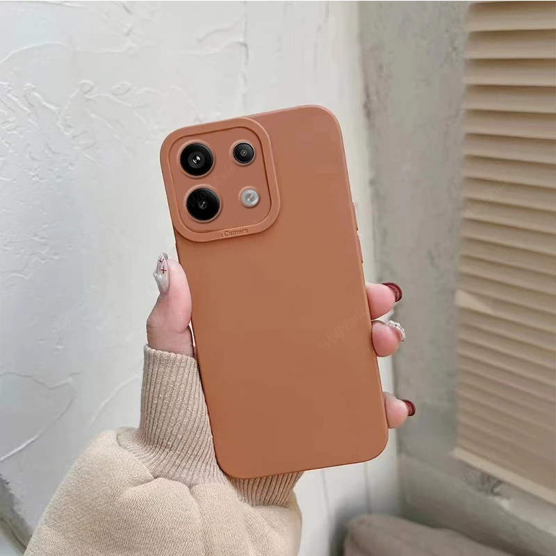 For Xiaomi Redmi Note 13 4G Case Cover Redmi Note 13 4G Capa Camera Protector Phone Bumper Back TPU Soft Fundas Redmi Note 13 4G