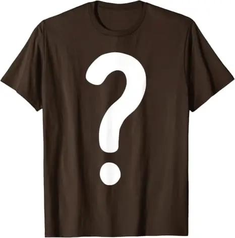 Fragezeichen-Shirt für Paare, Männer, Frauen, Jungen, „Guess Who“-Kostüm-T-Shirt, Fragezeichen „Guess Who“-Shirts, Grafik-Streetwear-T-Shirt, Geschenke – Detail 10