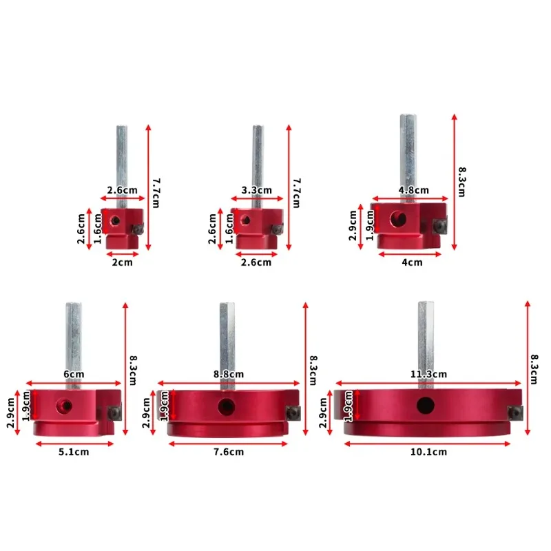 6PC Plastic Pipe Fitting Reamer Kit for 1/2\