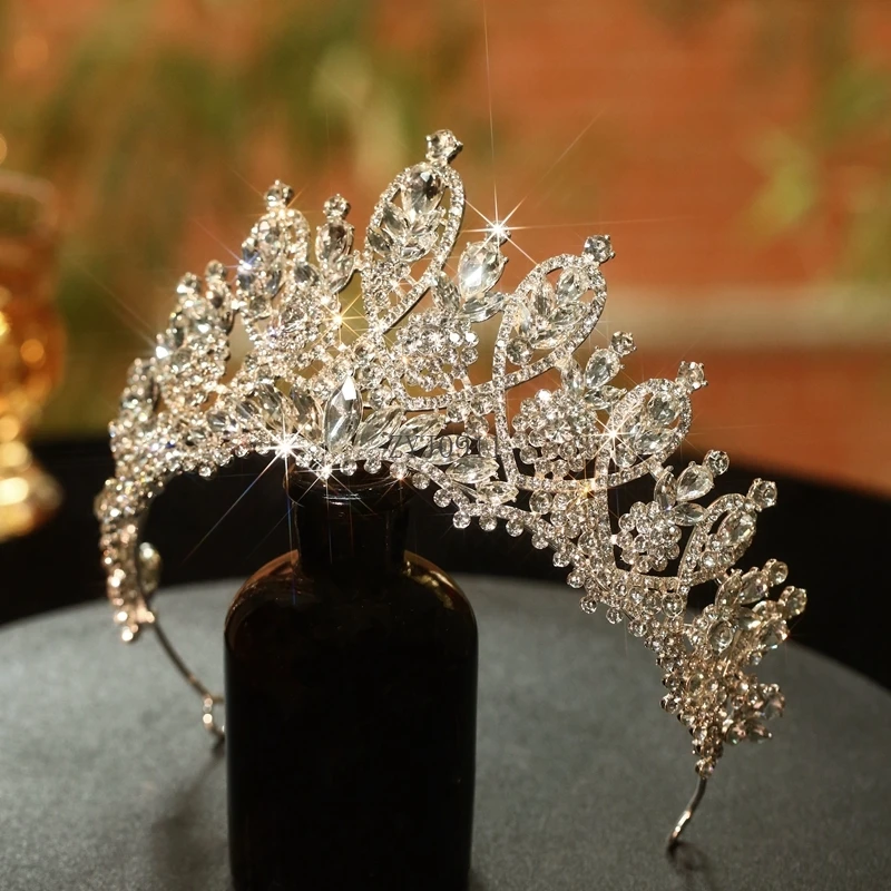 Свадебный головной убор, корона премиум-класса, французский свет, роскошная тяжелая промышленность, корона принцессы на день рождения, основное свадебное платье, аксессуары для волос