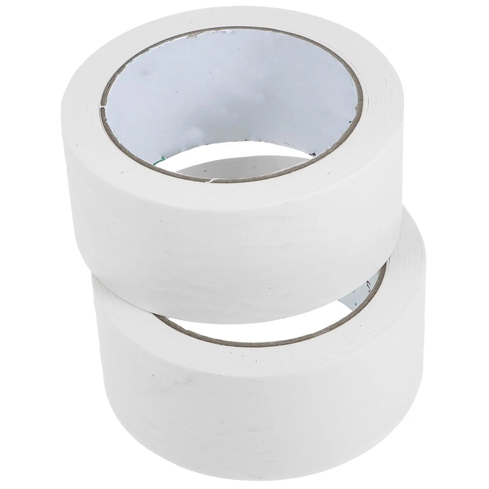 2 Rolls Boxes Sealing Tape Paper Packing Kraft Heavy Duty White Shipping Mailing for Packages