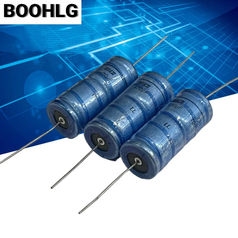 

2PCS BC 138 LL series 470UF 100V 18X42MM axial fever electrolytic capacitor