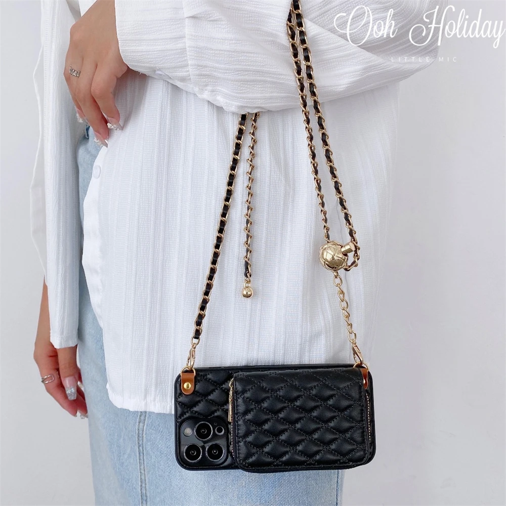 Leren crossbody lanyard telefo - Phone Cases With Card Holder recensie en prijs