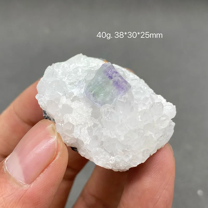 100% Natural China Hunan Yaogangxian Fluorite Crystal Rough Stone Quartz Mineral Healing Crystal